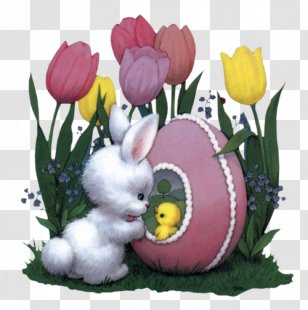 Easter Bunny Rabbit Egg Clip Art - Chicken Transparent PNG