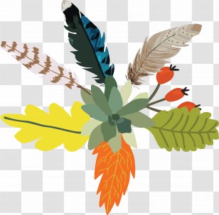 Flower Floral Design Designer - Leaf - Feathers Decoration Transparent PNG