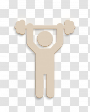 Triumphs Icon Sports Icon Man Lifting Weight Icon Transparent PNG