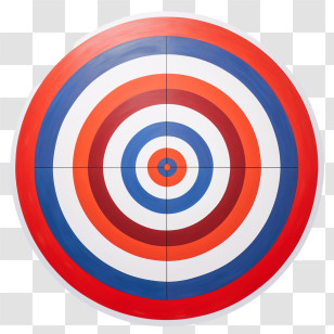 Target - Red And Blue Bullseye Target Illustration Transparent PNG