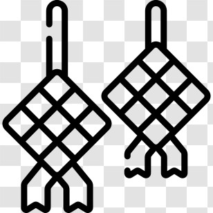 Ketupat - Traditional Ketupat For Eid Celebration Transparent PNG