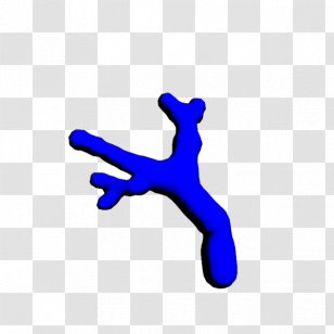 Thumb Line Microsoft Azure Logo Clip Art - Electric Blue Transparent PNG