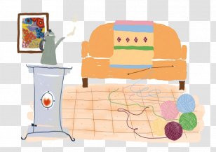 Living Room Furniture Photography Illustration - Drawing - Wool And Sofas Transparent PNG