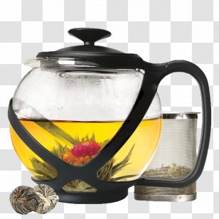 Flowering Tea Green Teapot Infuser Transparent PNG