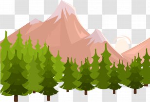 Ad Blocking Icon - Green - Forest Snow Mountain Transparent PNG