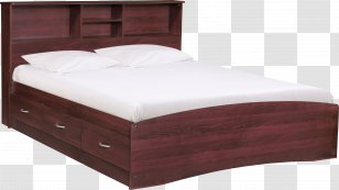 Bed Frame Platform Mattress Headboard - Drawer Transparent PNG