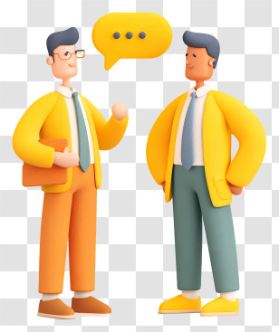 Business People Doing Discussion - Businessmen In Conversation Transparent PNG