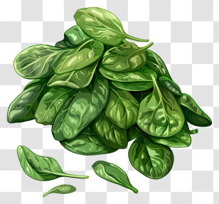 Spinach - Fresh Spinach Leaves Illustration Transparent PNG