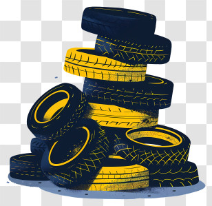 Car Tires - Stack Of Tires Transparent PNG