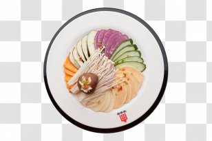 Eggplant Vegetable - Food - Slices On The Plate Transparent PNG