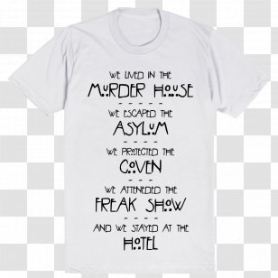 T-shirt Hoodie American Horror Story: Murder House - Seven Wonders Transparent PNG