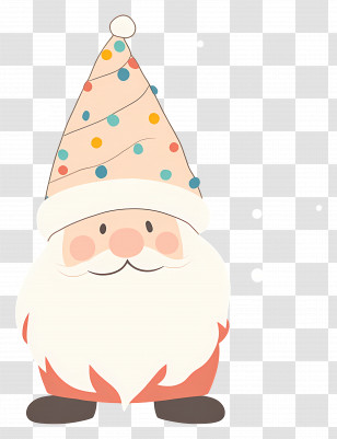Christmas Gnome - Adorable Santa Claus Illustration For Christmas Transparent PNG