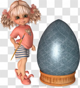 Easter Egg Christmas Doll Child - Figurine Transparent PNG