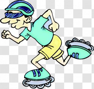 Quad Skates Ice Skating Roller In-Line Clip Art - Skateboarding - Figure Transparent PNG