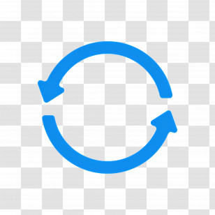 Blue Arrow - Blue Refresh Circular Arrow Icon Transparent PNG
