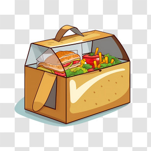 Food Delivery Bag - Eco-Friendly Lunchbox With Healthy Food Contents Transparent PNG