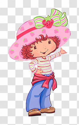Strawberry Shortcake - Strawberry Shortcake Cartoon Character Transparent PNG