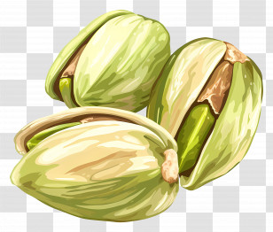 Pistachio - Plump Pistachios In Shell Illustration Transparent PNG