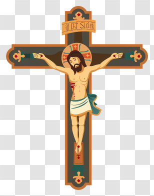 Crucifix - Religious Crucifix With Jesus Transparent PNG