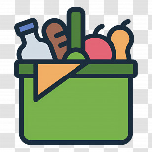 Food Gift Baskets - Grocery Basket With Items Transparent PNG