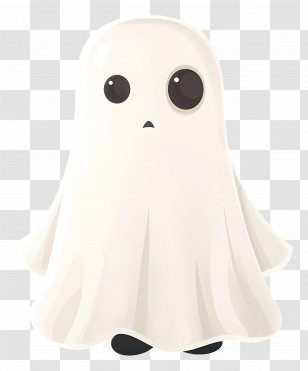 Cartoon Ghost - Cute Ghost Cartoon For Halloween Theme Transparent PNG