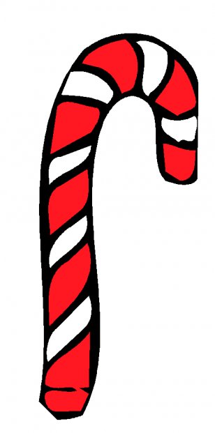 Candy Cane Apple Clip Art - Christmas - Free Clipart Transparent PNG