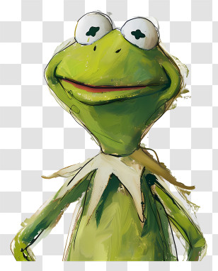 Kermit The Frog - Green Frog Drawing Illustration Transparent PNG