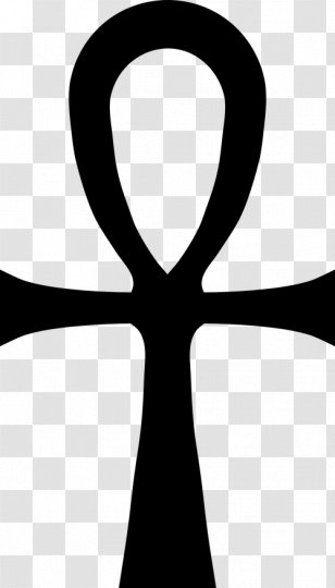 Ankh Symbol Egyptian Clip Art - Black And White - Gods Transparent PNG