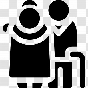 Elderly Couple - Elderly Couple Icon Transparent PNG