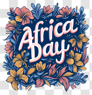 Africa Day - Africa Day Floral Art Design Transparent PNG
