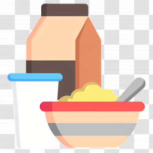 Oats - Cereal With Milk And Yogurt Transparent PNG