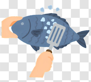 Life - Fish Scaling Process Cartoon Transparent PNG