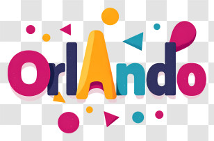Orlando - Orlando Colorful Wordmark Transparent PNG