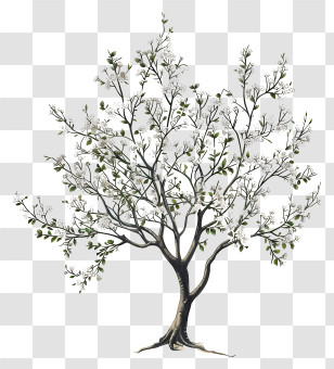 Spring Tree - Flowering Tree Illustration Transparent PNG