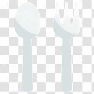 Fork Spoon - Spoon And Fork Illustration Transparent PNG