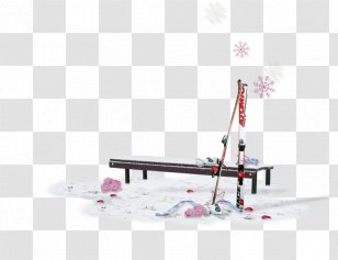 Snow Designer - Snowflake - Outdoor Bench Seat Transparent PNG