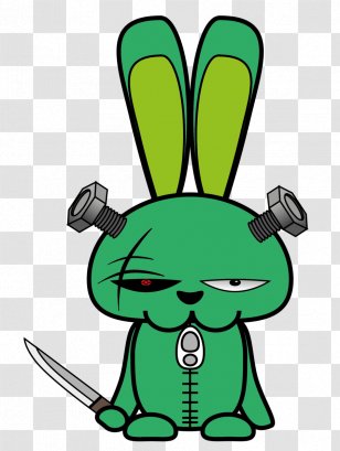 Drawing Martian Clip Art - Grass - Evil Rabbit Transparent PNG