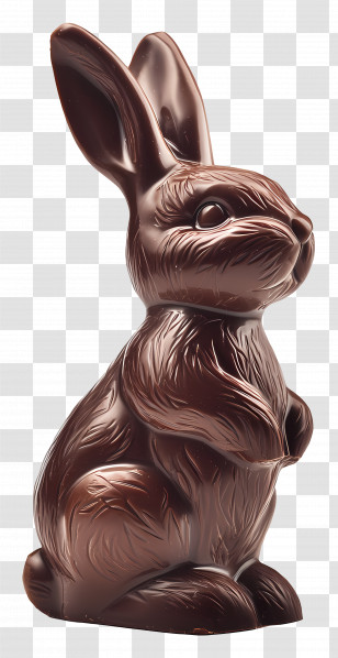 Chocolate Bunny - Chocolate Bunny For Easter Transparent PNG