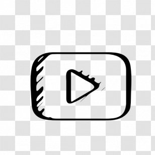 Youtube Play Button Logo Black And White Youtube Transparent Png