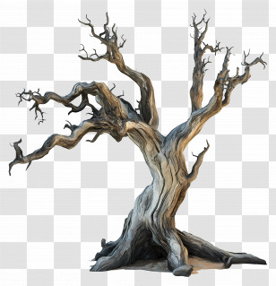 Old Dead Tree - Dead Tree Illustration Transparent PNG