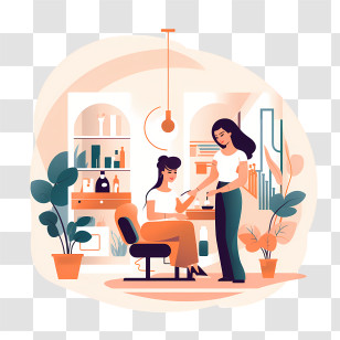 Hair Salon - Beauty Salon With Manicure Service Transparent PNG