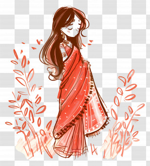 Woman In Red Dress - Woman In Red Dress Transparent PNG