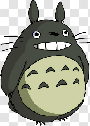 Studio Ghibli - Totoro Cartoon Forest Spirit Transparent PNG