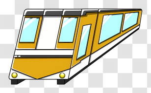 Icon - Modern Train Illustration Transparent PNG