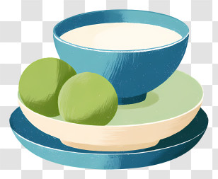 Green Mochi - Bowls And Plates Transparent PNG