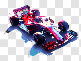 Formula 1 Car - Red Formula One Race Car Transparent PNG