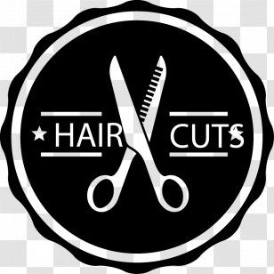 Barber ArtMax Studio Hairdresser Capelli - Label - Black Hair Salon Tag Vector Material Transparent PNG