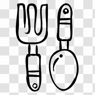 Fork Spoon - Garden Tools For Planting Transparent PNG