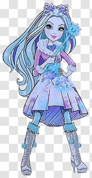 The Snow Queen Mattel Ever After High Epic Winter Crystal Doll Jack Frost Winter: Ice Castle Quest - Flower - Beauty Card Transparent PNG
