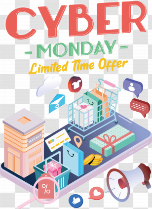 Cyber Monday Transparent PNG